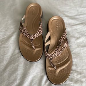 Womens crocs slides.